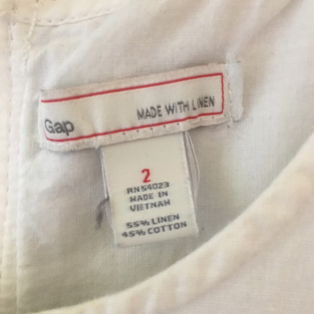 Gap white linen dress - Picture 2 of 3